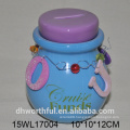 Beautiful ceramic piggy bank in bright colors